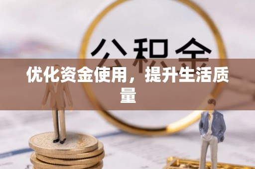 丰满优化资金使用，提升生活质量