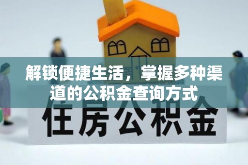 丰满解锁便捷生活，掌握多种渠道的公积金查询方式